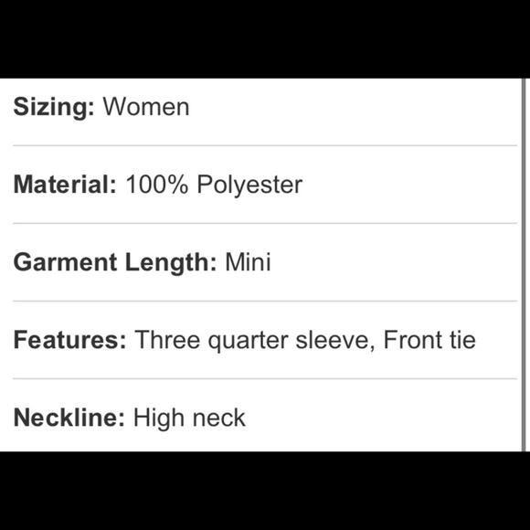 Who What Wear Polka Dots Print 3/4 Sleeve Dress - Picture 8 of 9